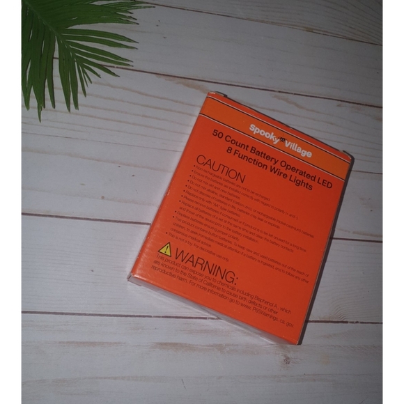 Halloween LED Wire Lights, 50 Count, Battery Operated, 8 Functions, Auto Timer - Picture 5 of 5